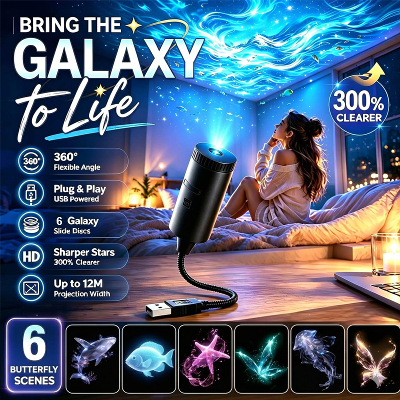 Comaguo® Night Light Projector - Smart Holographic Star Projector