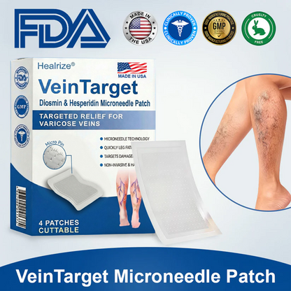🇺🇸👨‍⚕️✨🌿𝐇𝐞𝐚𝐥𝐫𝐢𝐳𝐞® VeinTarget Microneedle Patch⚡Instant Relief, Long-Term Results