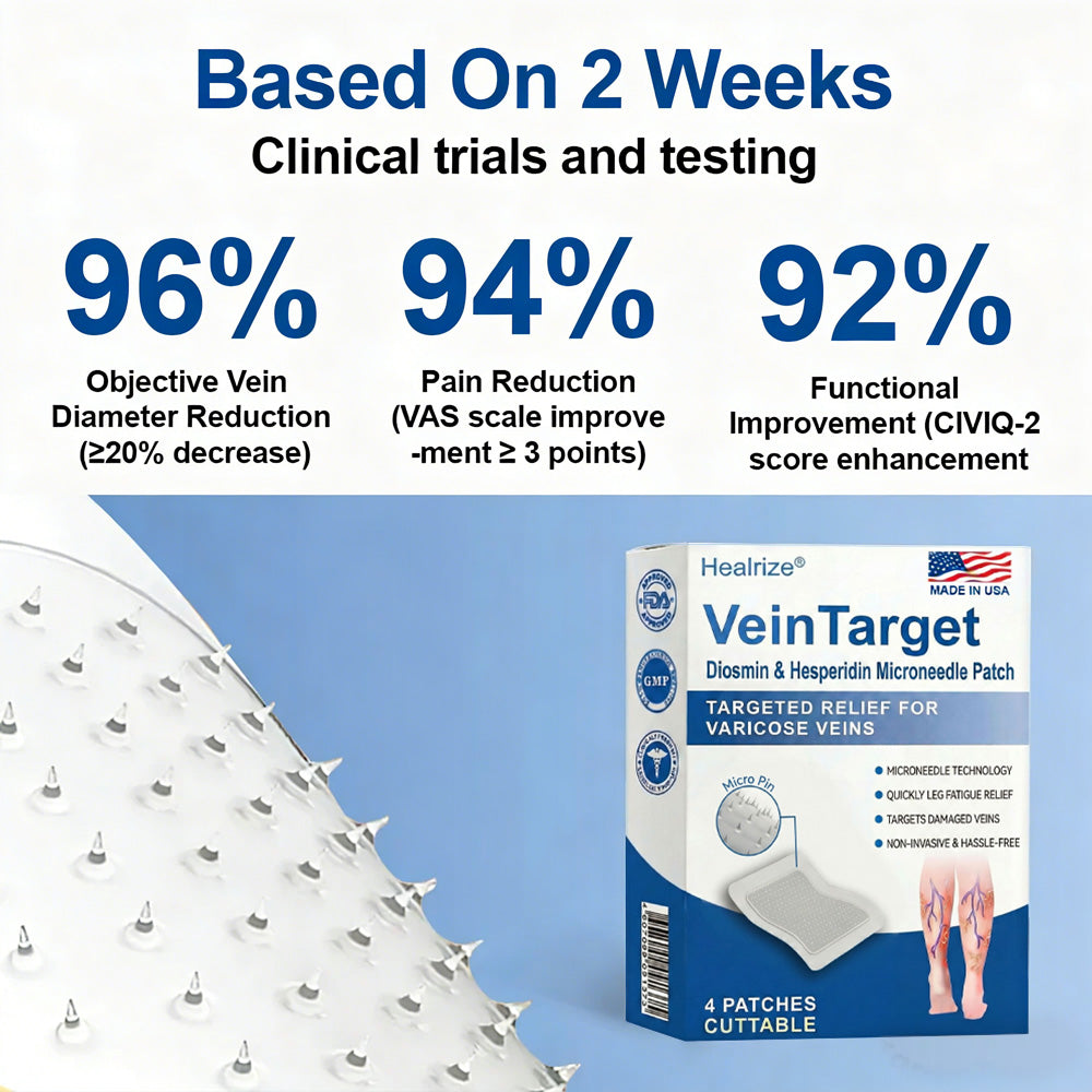 🇺🇸👨‍⚕️✨🌿𝐇𝐞𝐚𝐥𝐫𝐢𝐳𝐞® VeinTarget Microneedle Patch⚡Instant Relief, Long-Term Results