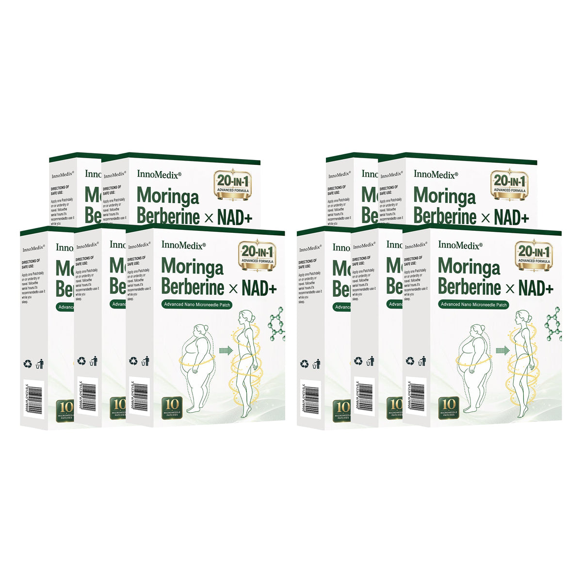 InnoMedix® Moringa Berberine x NAD+ 20-IN-1 Advanced Nano Microneedle Patch( 𝐉𝐮𝐬𝐭 𝐨𝐧𝐜𝐞 𝐚 𝐝𝐚𝐲, 𝐯𝐢𝐬𝐢𝐛𝐥𝐞 𝐜𝐡𝐚𝐧𝐠𝐞𝐬 𝐢𝐧 𝟕 𝐝𝐚𝐲𝐬)