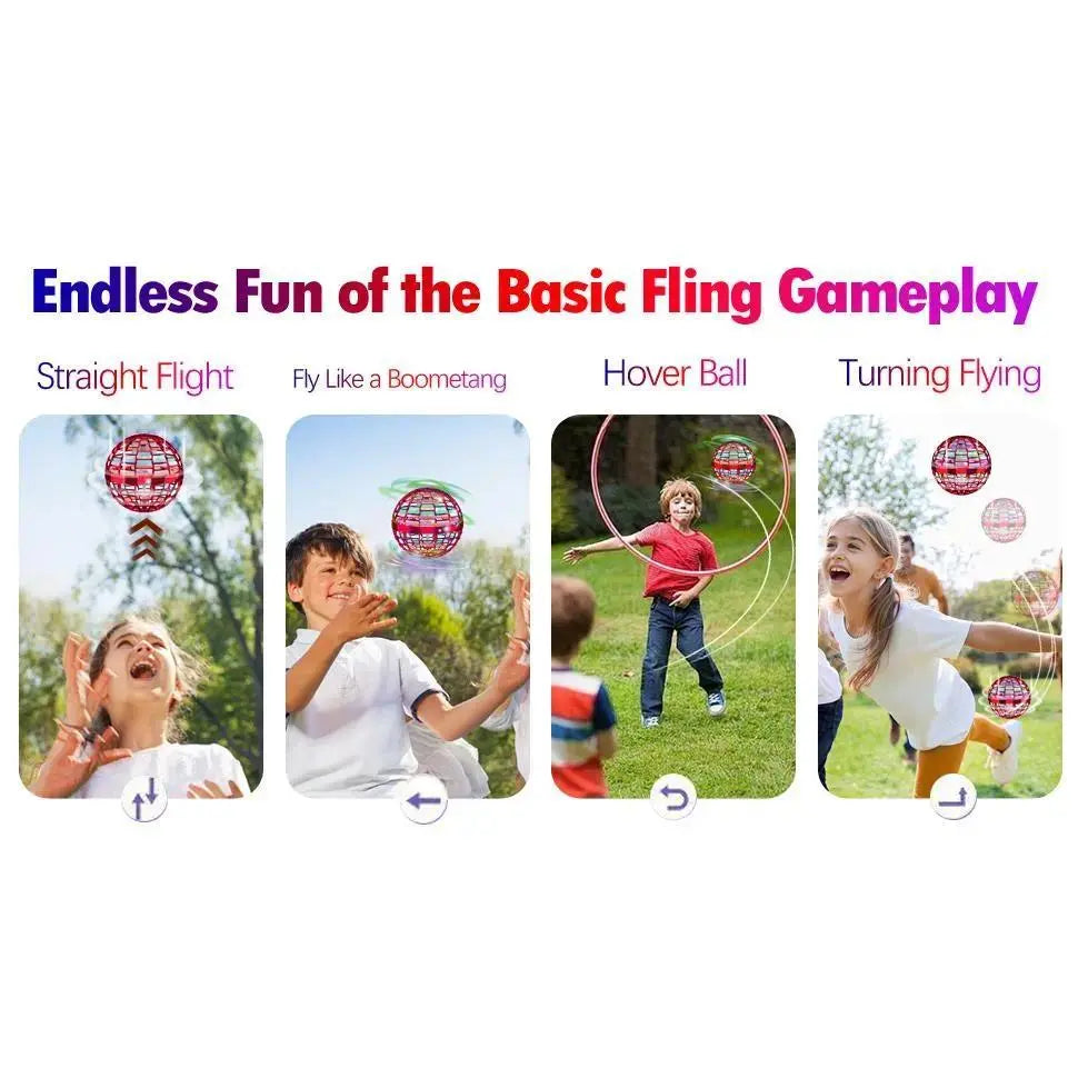2026 🇺🇸Hottest Cosmic Fly Ball - Boomerang Hover & Galaxy Spin Effect Drone Toy, Outdoor Fun Gift for Kids & Teens